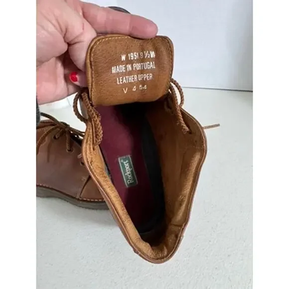 "ROCKPORT" Womens Ankle Boots Lace Up Y2K Preppy Work Lace up Outdoor Hiking - Picture 14 of 15